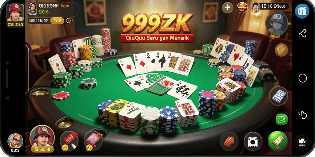Tampilan gameplay QiuQiu yang menarik dan seru di 999ZK.