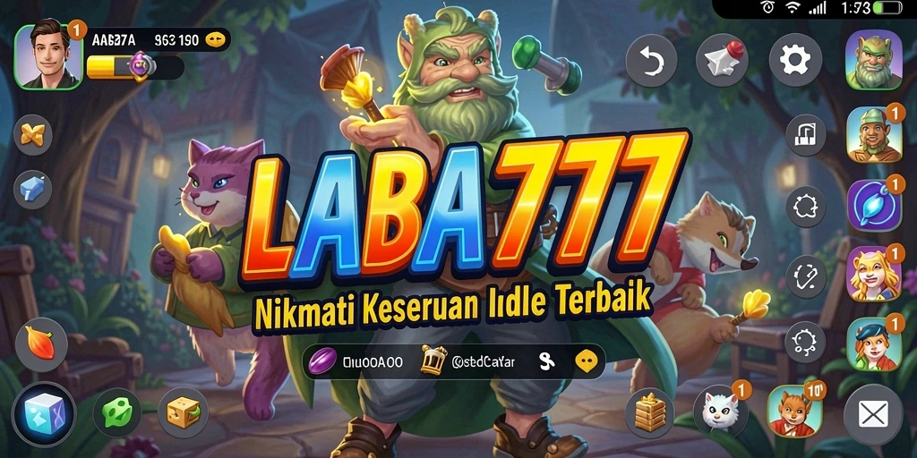 Tangkapan layar utama LABA777 menampilkan gameplay menarik dari genre Idle.