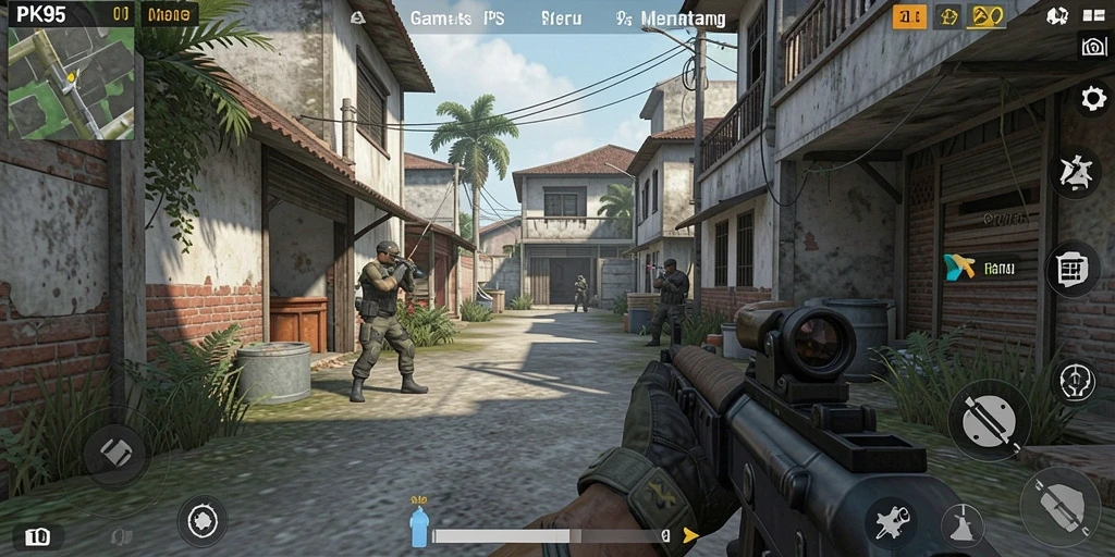 Gameplay PK95 menakjubkan dengan aksi cepat dan grafis berkualitas tinggi.