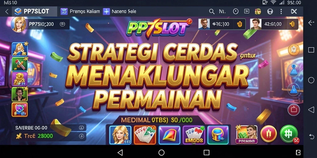 Tampilan gameplay strategi yang dinamis dalam PP7SLOT.