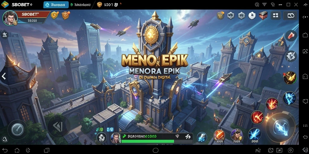 Tangkapan layar dari gameplay menara pertahanan SBOBET yang mendebarkan.