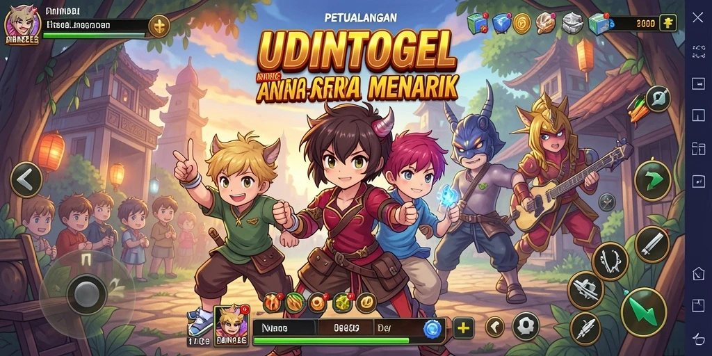 Tangkapan layar utama dari gameplay <strong>UDINTOGEL</strong> yang menunjukkan aksi seru dalam dunia Anime.